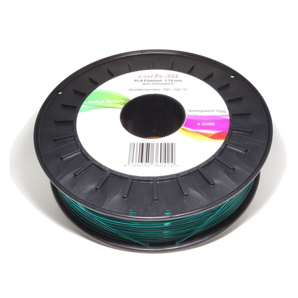 Corix3D PLA 1.75 mm, 750g grün-transparent