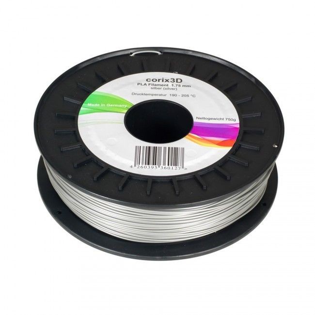 Corix3D PLA 1.75 mm, 750g silber